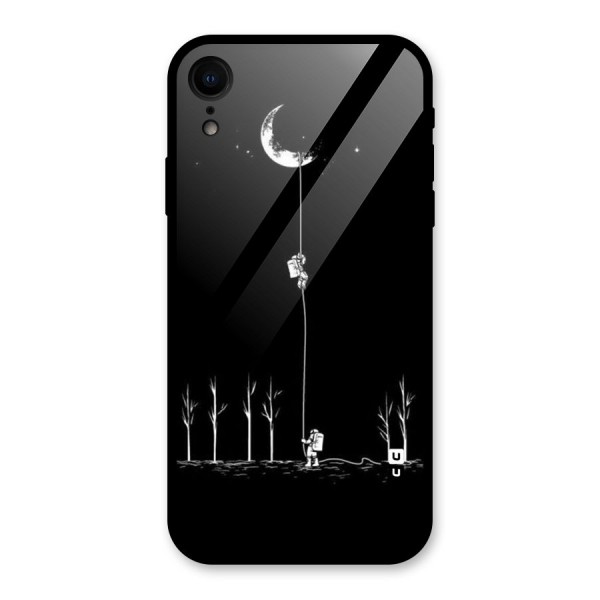 Moon Man Glass Back Case for XR