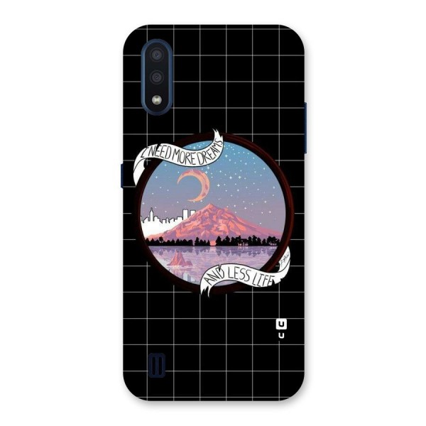 More Dreams Back Case for Galaxy M01