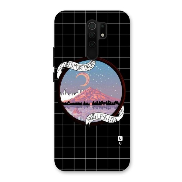 More Dreams Back Case for Redmi 9 Prime