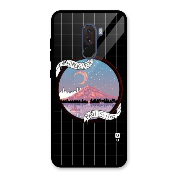 More Dreams Glass Back Case for Poco F1