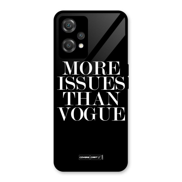 More Issues than Vogue (Black) Glass Back Case for OnePlus Nord CE 2 Lite 5G