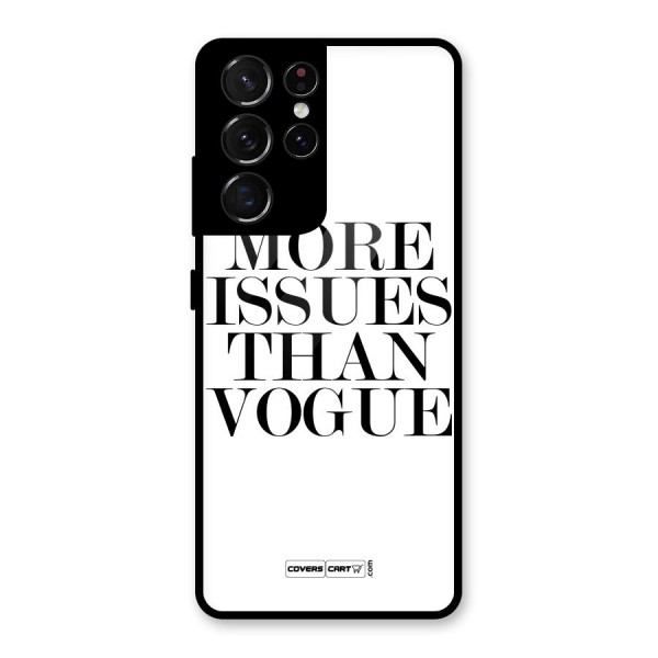 More Issues than Vogue (White) Glass Back Case for Galaxy S21 Ultra 5G