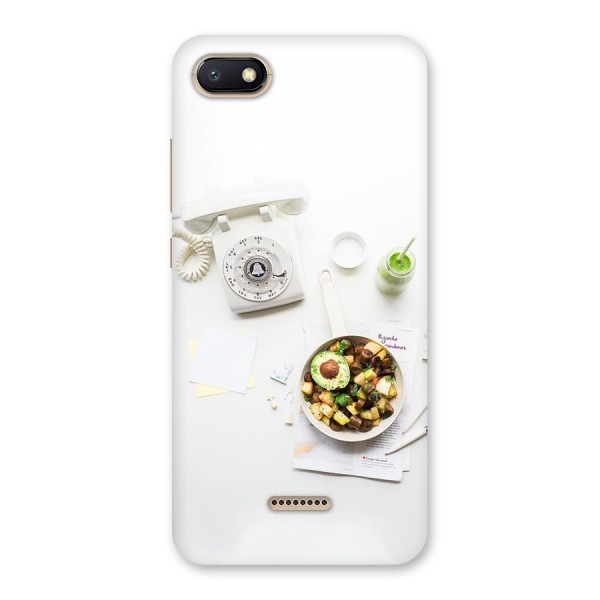 Morning Breakfast Back Case for Redmi 6A