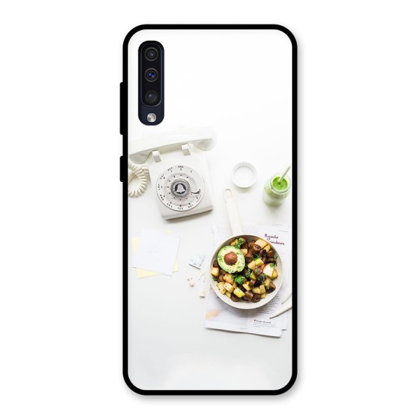 Morning Breakfast Glass Back Case for Galaxy A50s