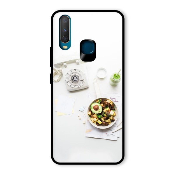 Morning Breakfast Glass Back Case for Vivo Y15