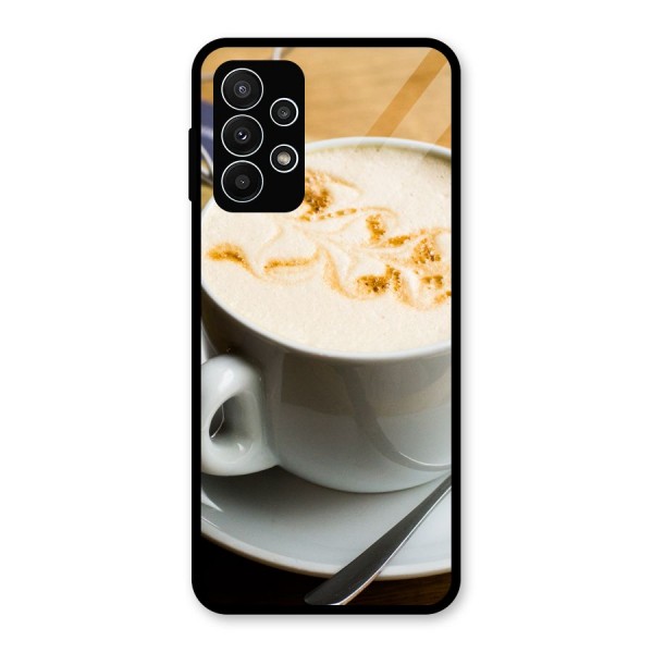 Morning Coffee Glass Back Case for Galaxy A23