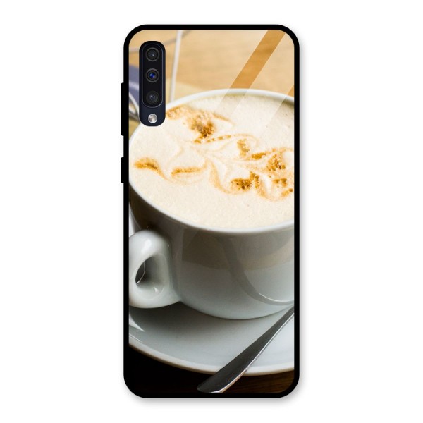 Morning Coffee Glass Back Case for Galaxy A50s