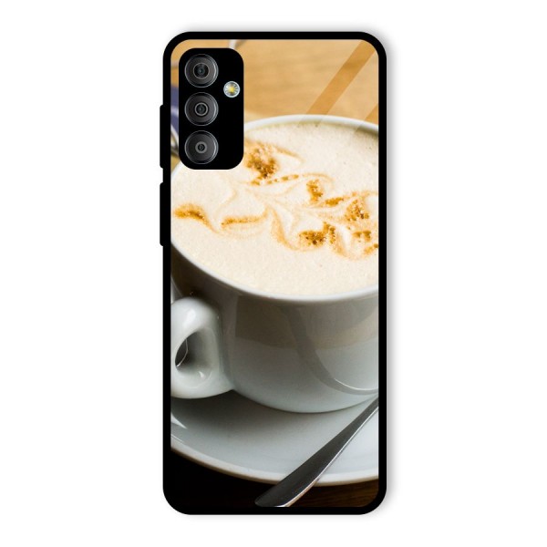 Morning Coffee Glass Back Case for Galaxy F23