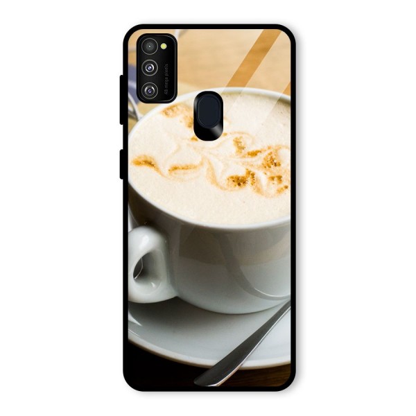 Morning Coffee Glass Back Case for Galaxy M21