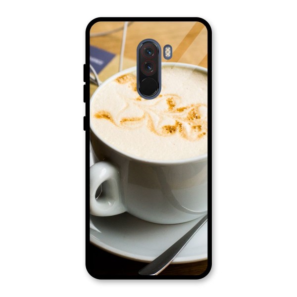 Morning Coffee Glass Back Case for Poco F1