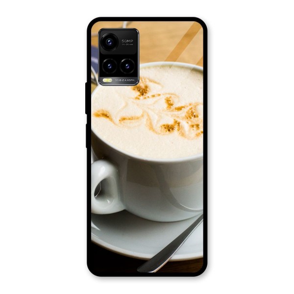 Morning Coffee Glass Back Case for Vivo Y21G