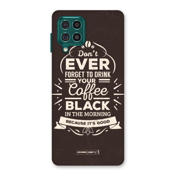 Morning Coffee Love Back Case for Galaxy F62