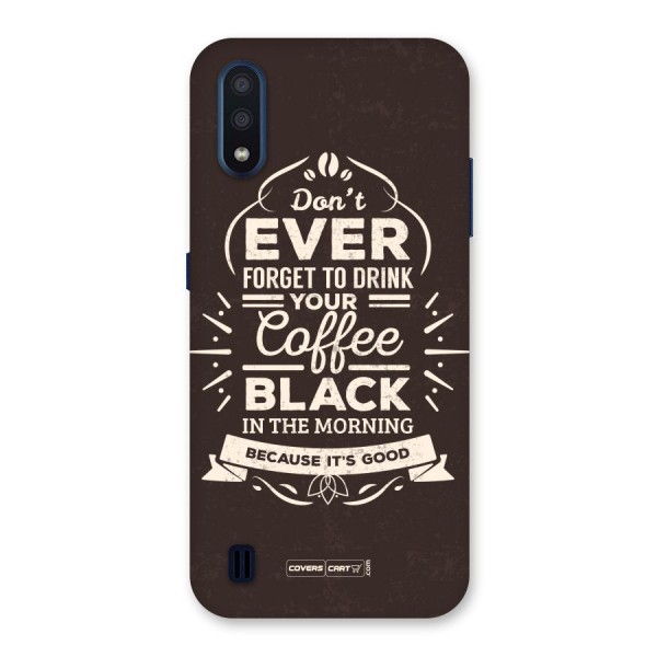 Morning Coffee Love Back Case for Galaxy M01