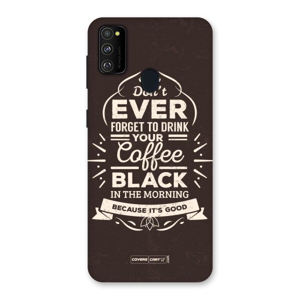 Morning Coffee Love Back Case for Galaxy M21