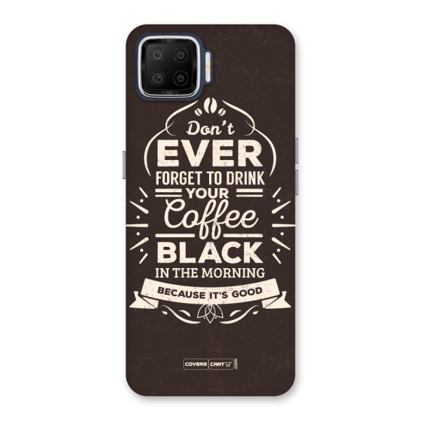 Morning Coffee Love Back Case for Oppo F17