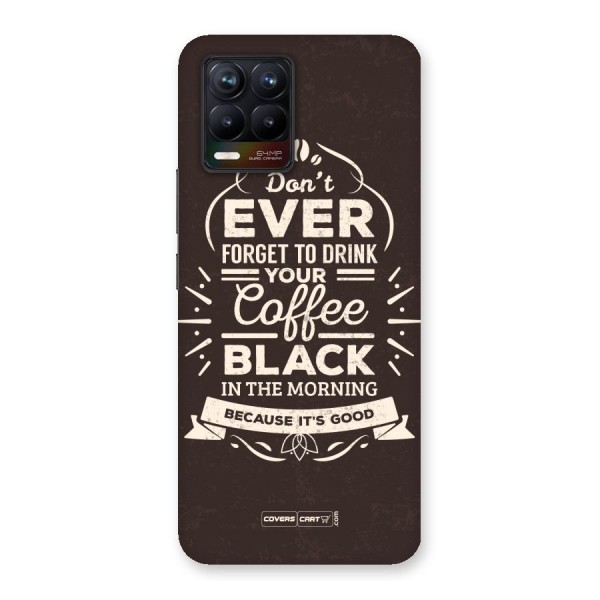 Morning Coffee Love Back Case for Realme 8