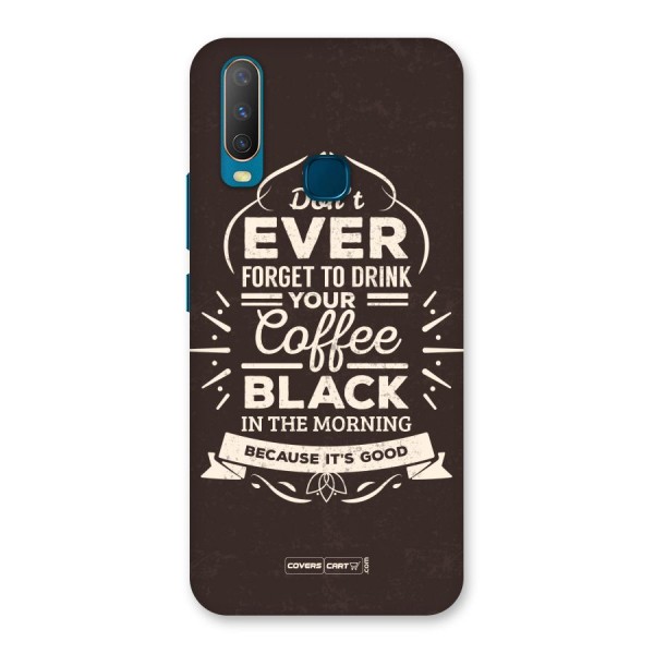 Morning Coffee Love Back Case for Vivo Y15