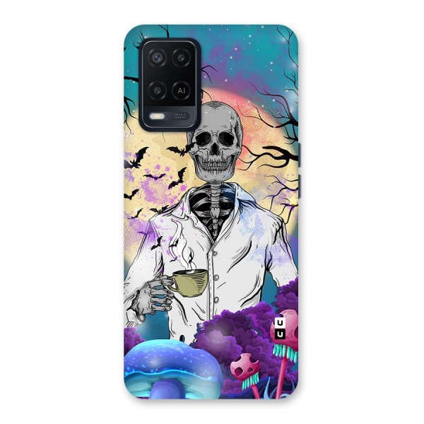 Morning Tea Skull Back Case for Oppo A54