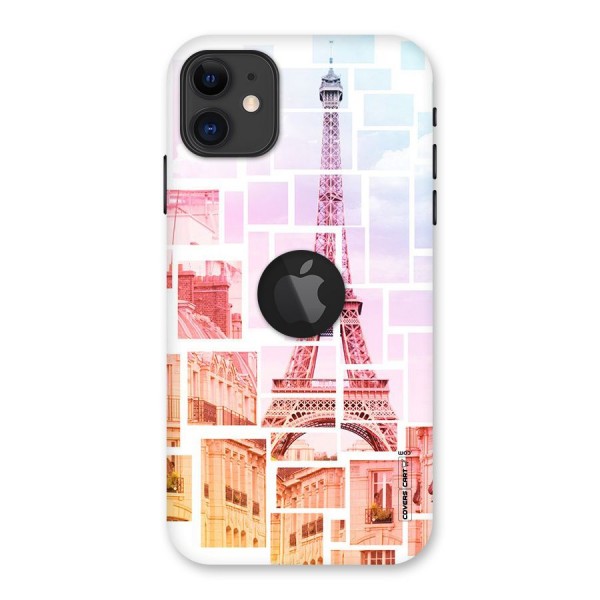 Mosiac City Back Case for iPhone 11 Logo Cut