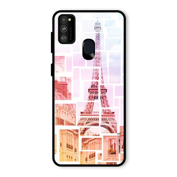 Mosiac City Glass Back Case for Galaxy M21