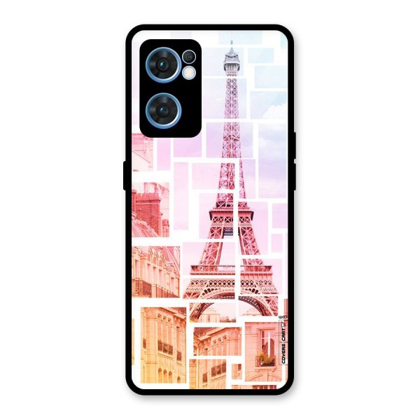 Mosiac City Glass Back Case for Oppo Reno7 5G