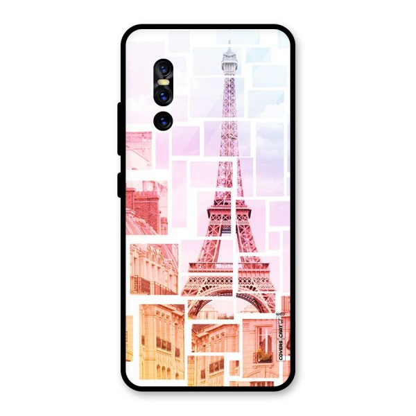 Mosiac City Glass Back Case for Vivo V15 Pro