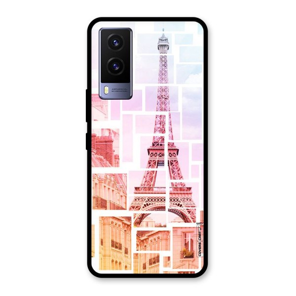 Mosiac City Glass Back Case for Vivo V21e 5G