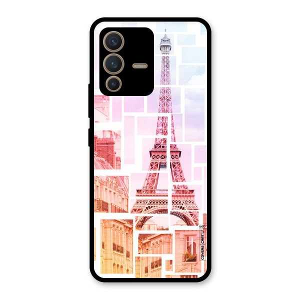 Mosiac City Glass Back Case for Vivo V23 5G