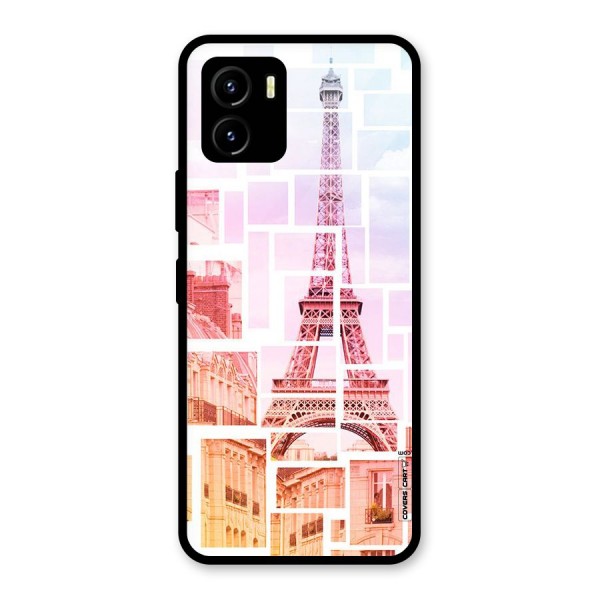 Mosiac City Glass Back Case for Vivo Y15s