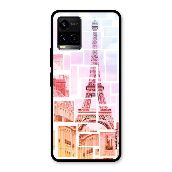 Mosiac City Glass Back Case for Vivo Y21 2021