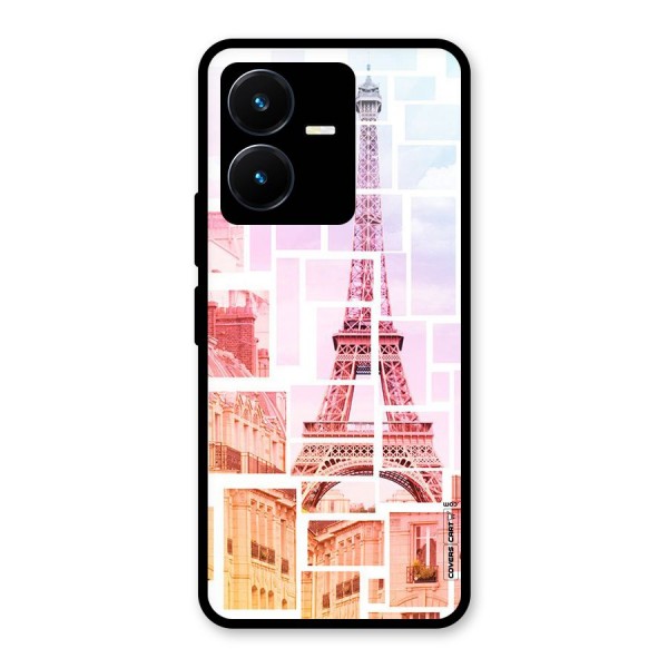 Mosiac City Glass Back Case for Vivo Y22