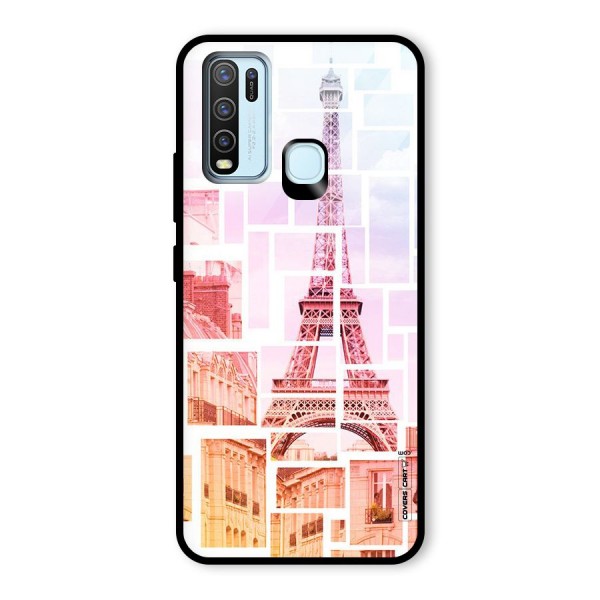 Mosiac City Glass Back Case for Vivo Y30