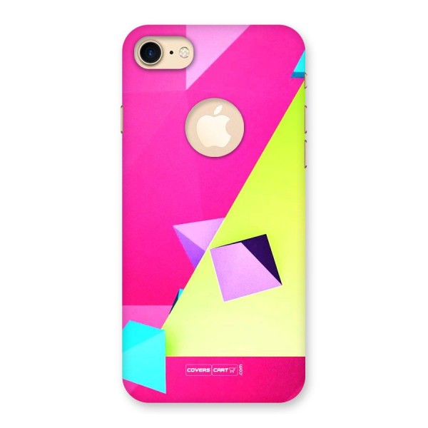 Motion Triangles Back Case for iPhone 8 Logo Cut