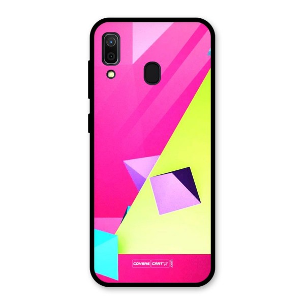 Motion Triangles Glass Back Case for Galaxy A30