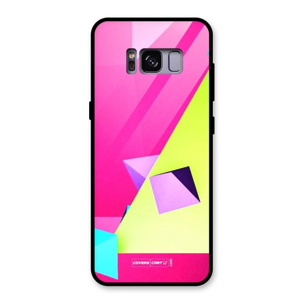 Motion Triangles Glass Back Case for Galaxy S8