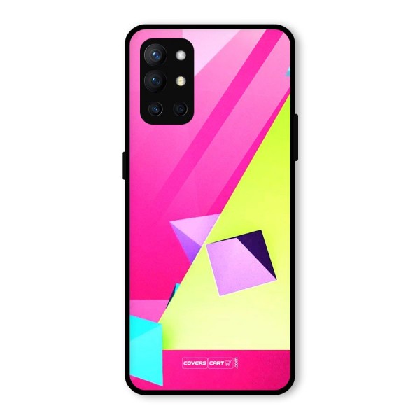 Motion Triangles Glass Back Case for OnePlus 9R