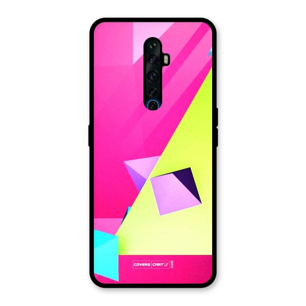 Motion Triangles Glass Back Case for Oppo Reno2 Z