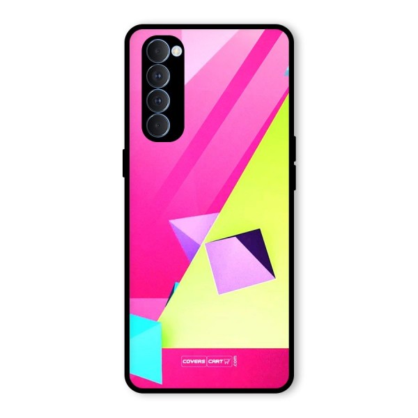 Motion Triangles Glass Back Case for Oppo Reno4 Pro