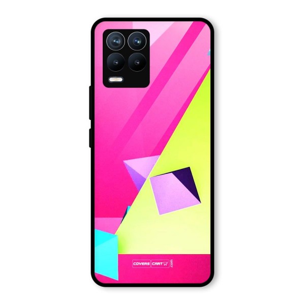 Motion Triangles Glass Back Case for Realme 8