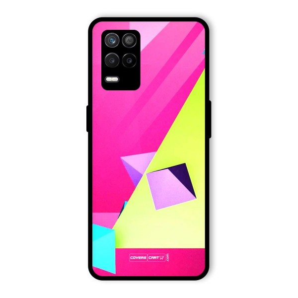 Motion Triangles Glass Back Case for Realme 9 5G