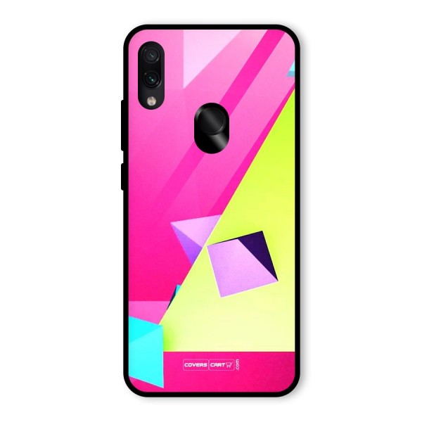 Motion Triangles Glass Back Case for Redmi Note 7