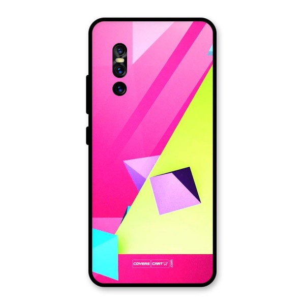 Motion Triangles Glass Back Case for Vivo V15 Pro