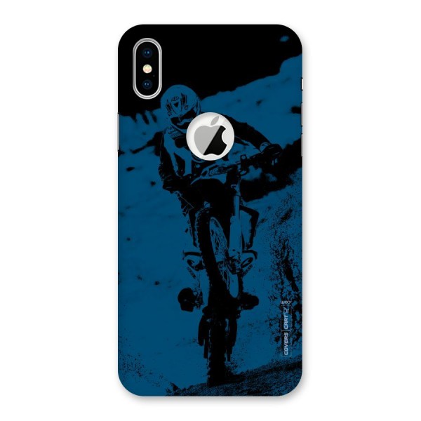 Moto Combat Back Case for iPhone XS Logo Cut