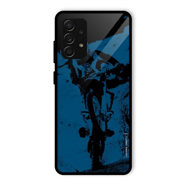 Moto Combat Glass Back Case for Galaxy A53 5G