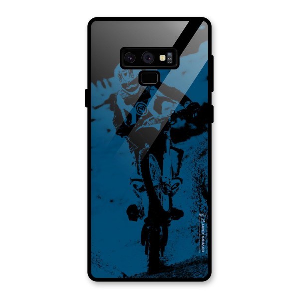 Moto Combat Glass Back Case for Galaxy Note 9