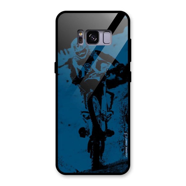 Moto Combat Glass Back Case for Galaxy S8