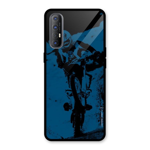 Moto Combat Glass Back Case for Oppo Reno3 Pro