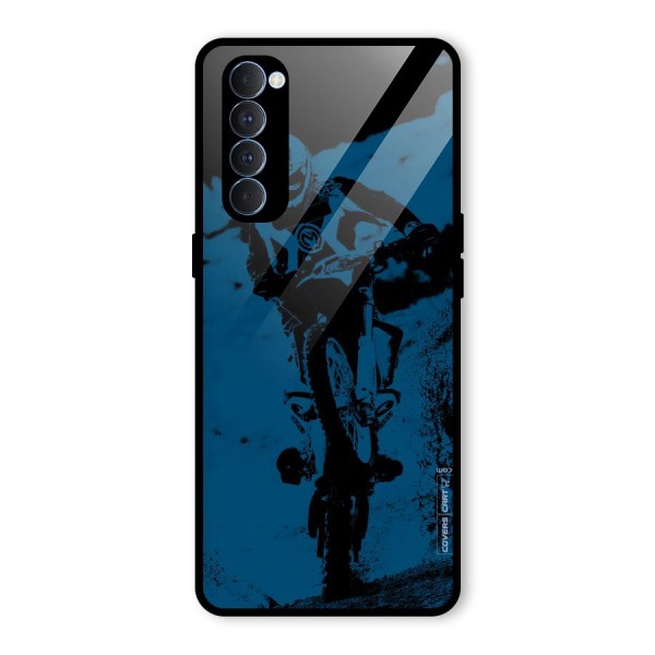 Moto Combat Glass Back Case for Oppo Reno4 Pro