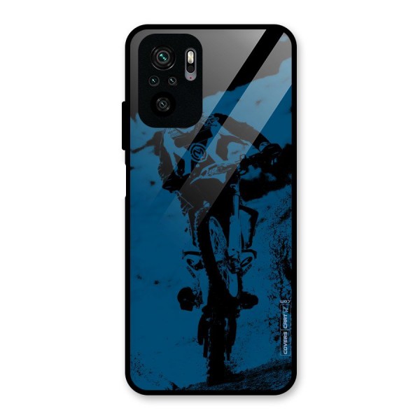 Moto Combat Glass Back Case for Redmi Note 10S