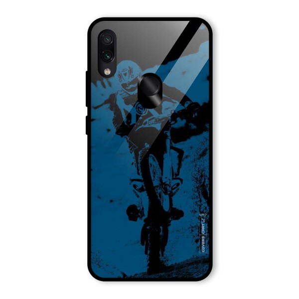 Moto Combat Glass Back Case for Redmi Note 7